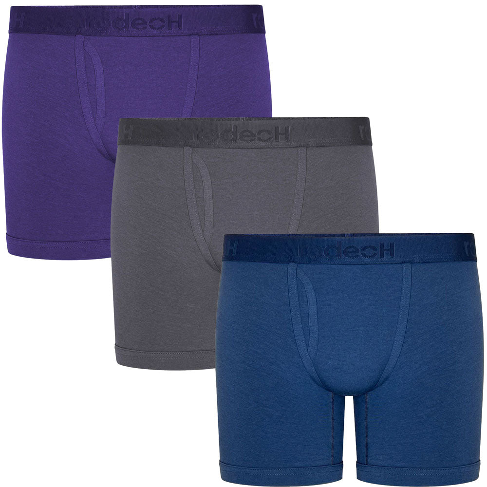 6" Shift Boxer Underwear 3 Pack  Cool Tones  Multipack