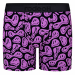 RodeoH Shift 6 inch Boxer in Indigo Smiley print, front view