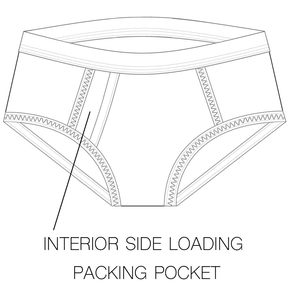 rodeoh shift brief packer underwear interior diagram