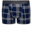 Classic Top Loading Boxer Packing Underwear - Blue Gray Plaid