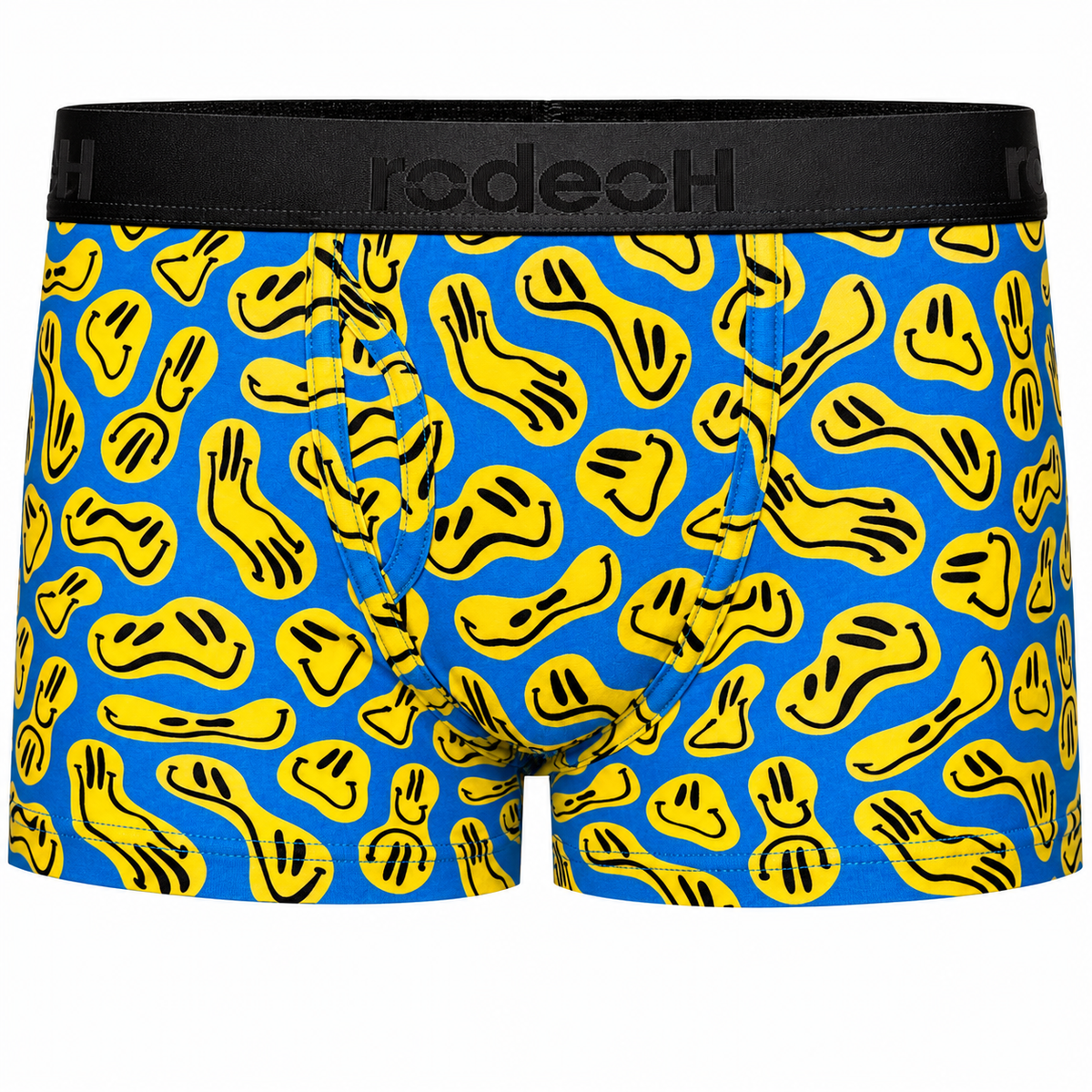 RodeoH Shift Short in Smiley print, front view