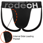 Shift Minimal Jock packer underwear, side loading pocket detail