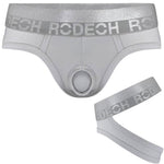 STP Sport Jock underwear in silver, front view