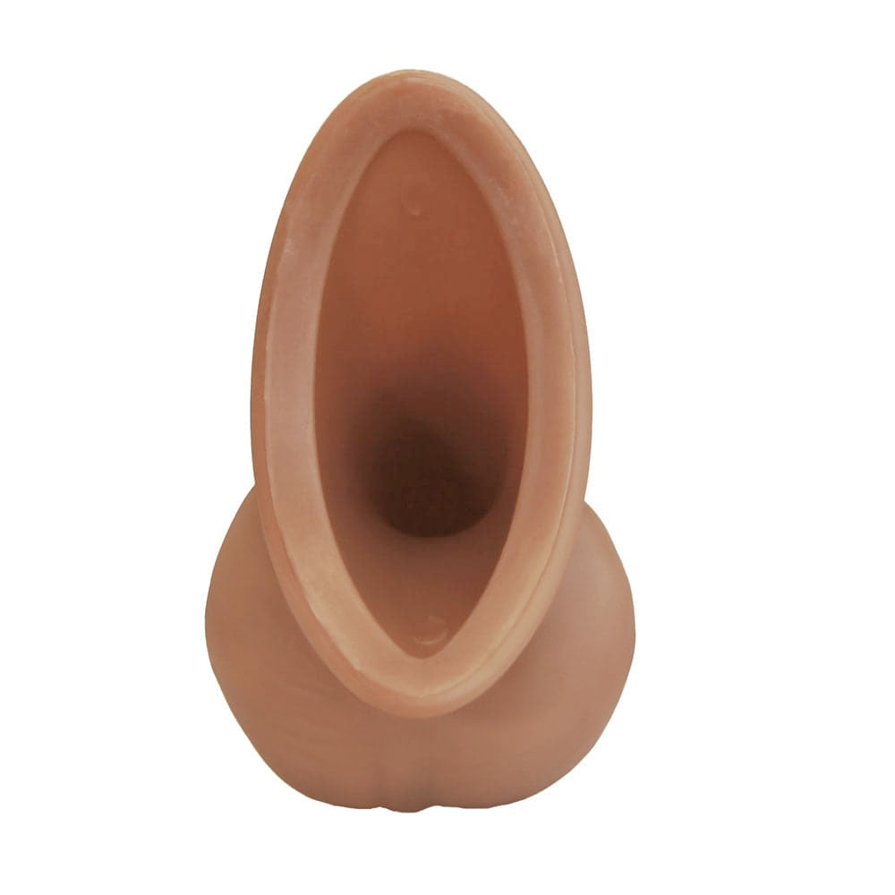 4.5 inch stp silicone caramel back