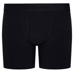 6" Top Loading Boxer Packing Underwear in black from front