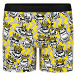 RodeoH Shift 6 inch Boxer in yellow Funky Frogs print, front view