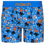 RodeoH 6 inch boxer in Bony Bunch skull print, front view