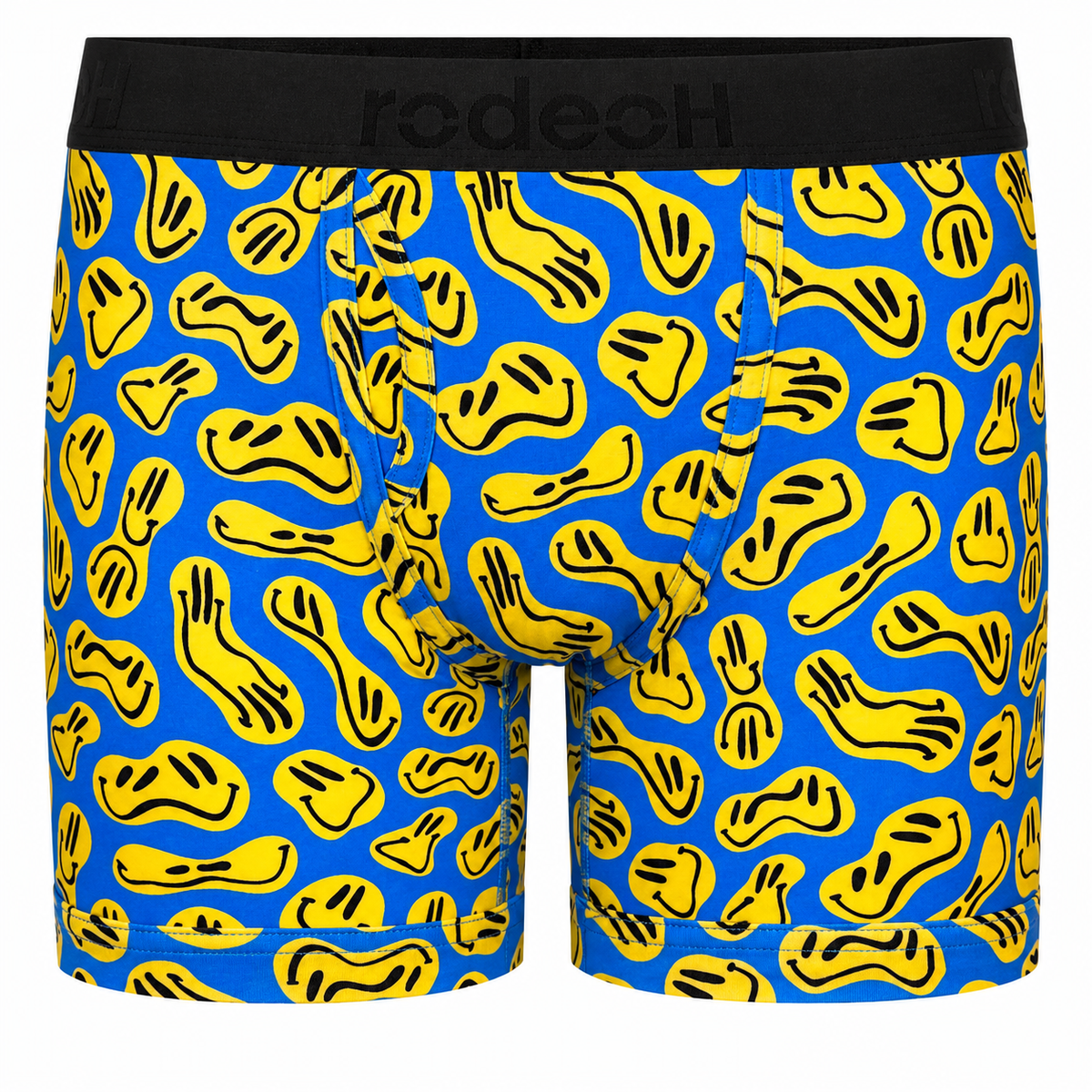 RodeoH 6 inch Top Loading Boxer in Smiley print, front view