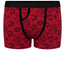 Classic Top Loading Boxer Packing Underwear - Hearts & Roses Red - XS