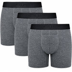 TRUHK High Rise Boxer packing underwear 3 pack, three pairs in heather gray