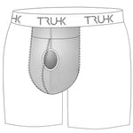 TRUHK boxer packing underwear pocket layers diagram