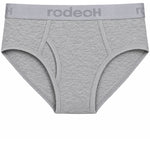 RodeoH Shift Brief Underwear in Light Gray Marle, front view