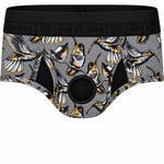 Brief+ Harness with a hummingbirds print
