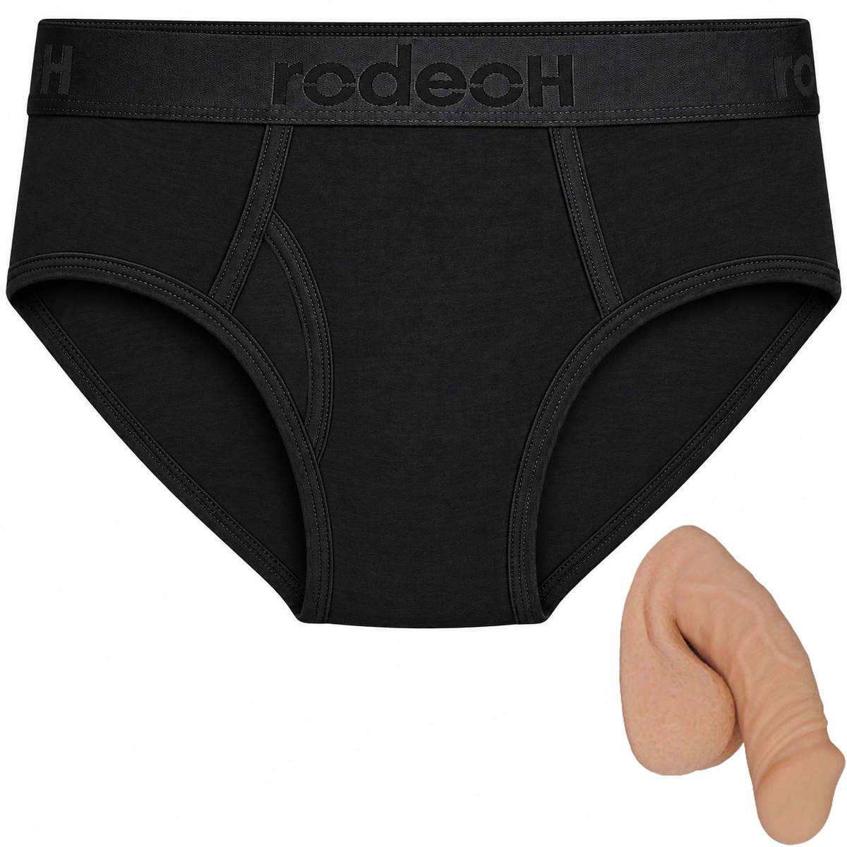 Classic Top Loading Brief & Small Freeform Silicone Packer - Package Deal Vanilla