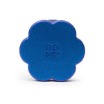 close up of flower haped base of romp silcone anal plug