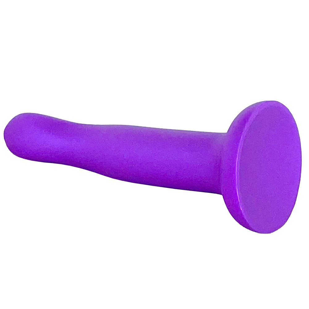 7" Rory Silicone Dildo - Metallic Purple