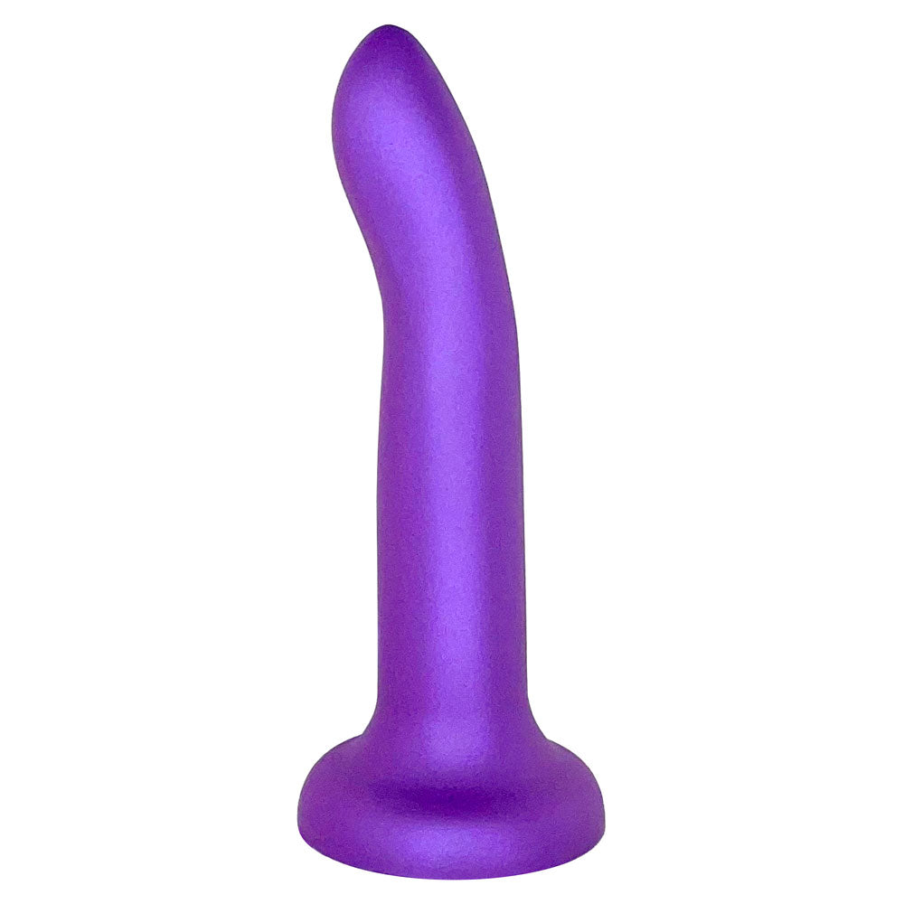 7" Rory Silicone Dildo - Metallic Purple