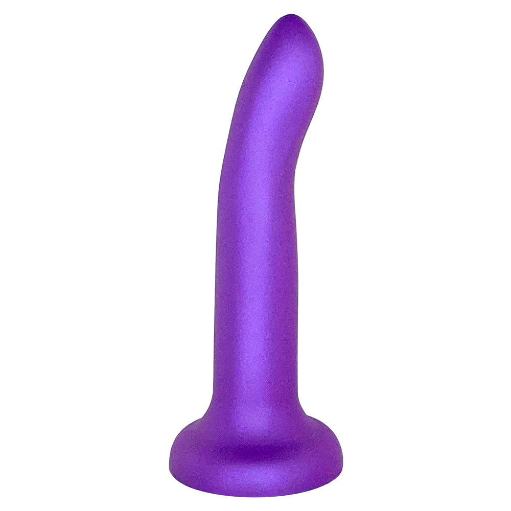 7" Rory Silicone Dildo - Metallic Purple