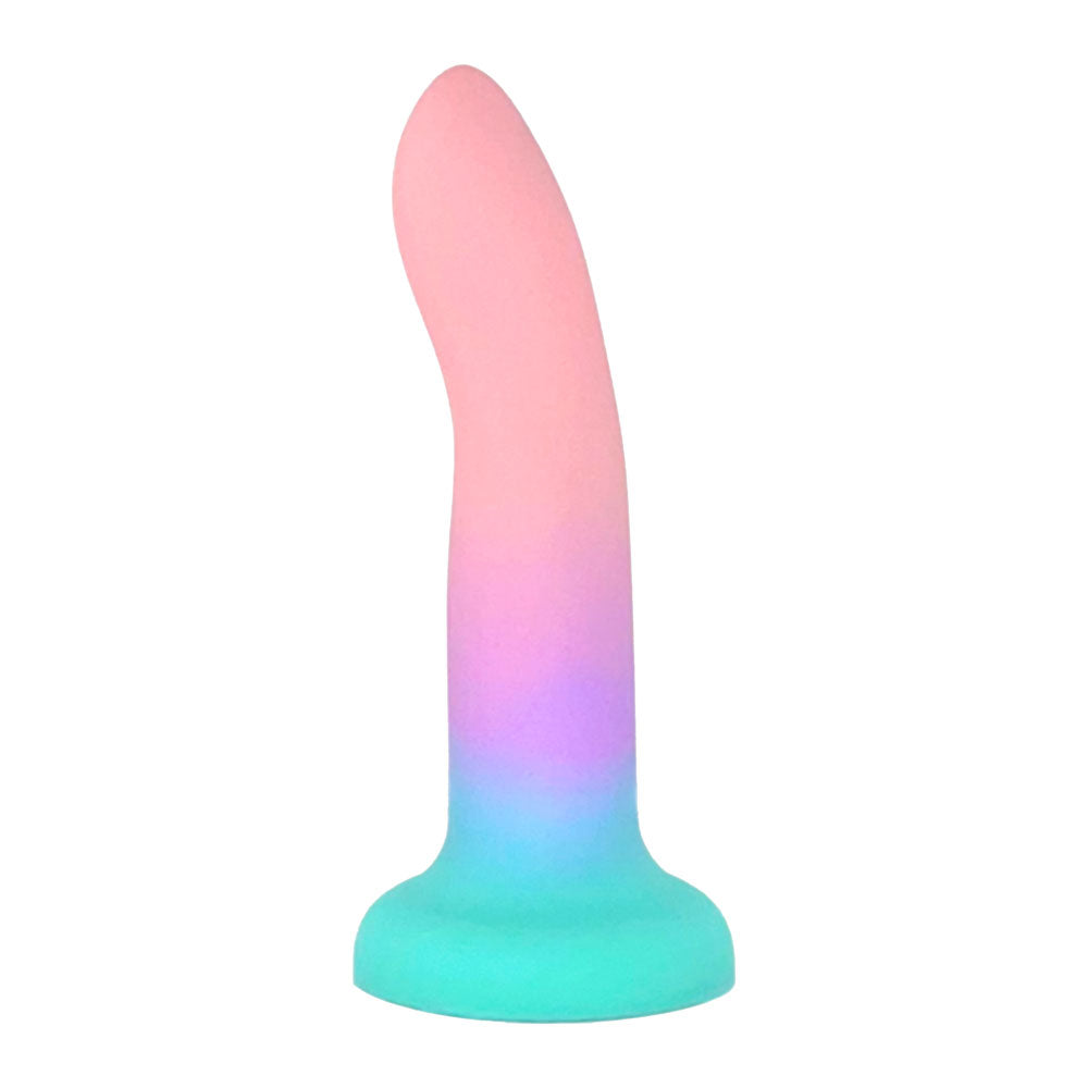 6" Rory Silicone Dildo - Rainbow Twilight