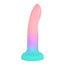 6" Rory Silicone Dildo - Rainbow Twilight