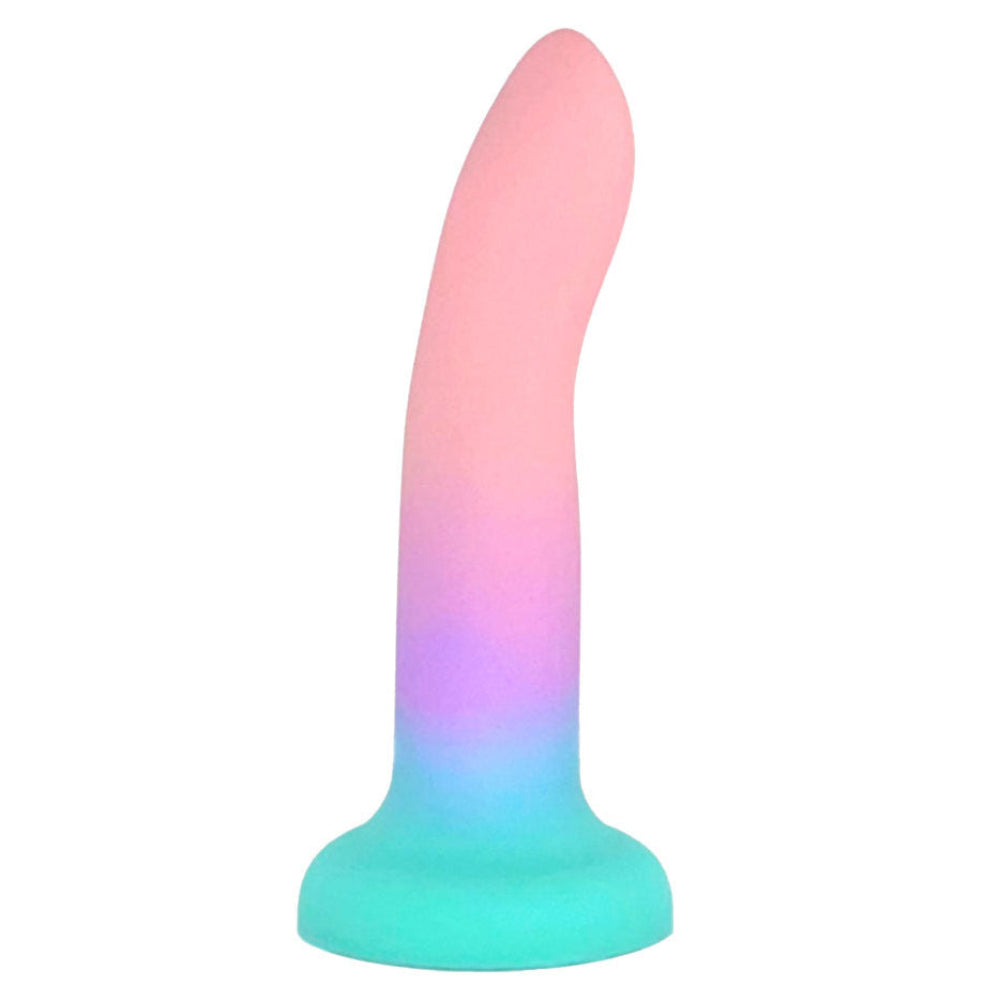 6" Rory Silicone Dildo - Rainbow Twilight
