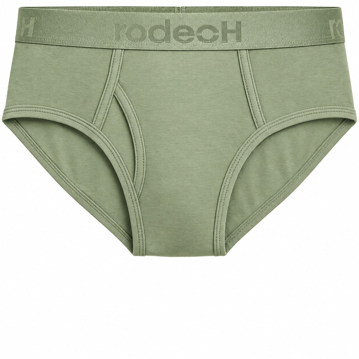 RodeoH Shift Brief in Sage Green, front view