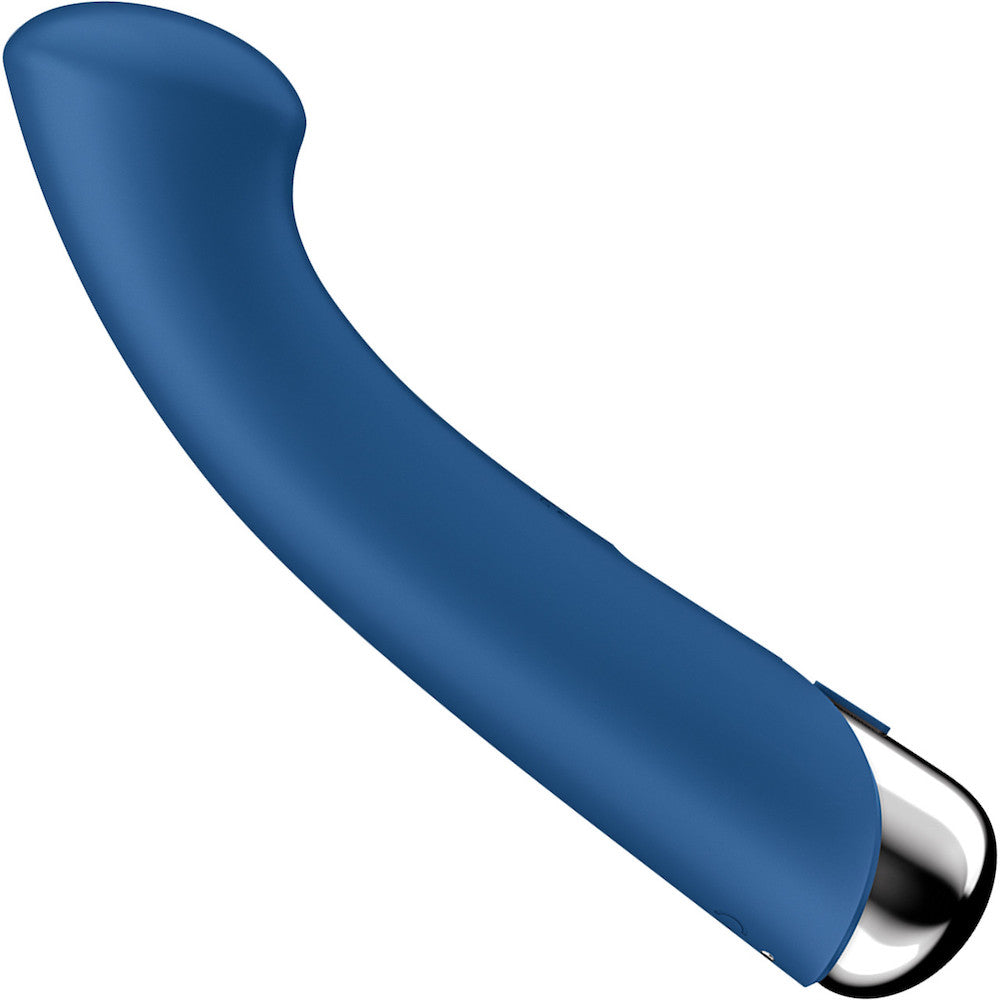 Satisfyer Spinning Silicone G Spot Vibrator blue side