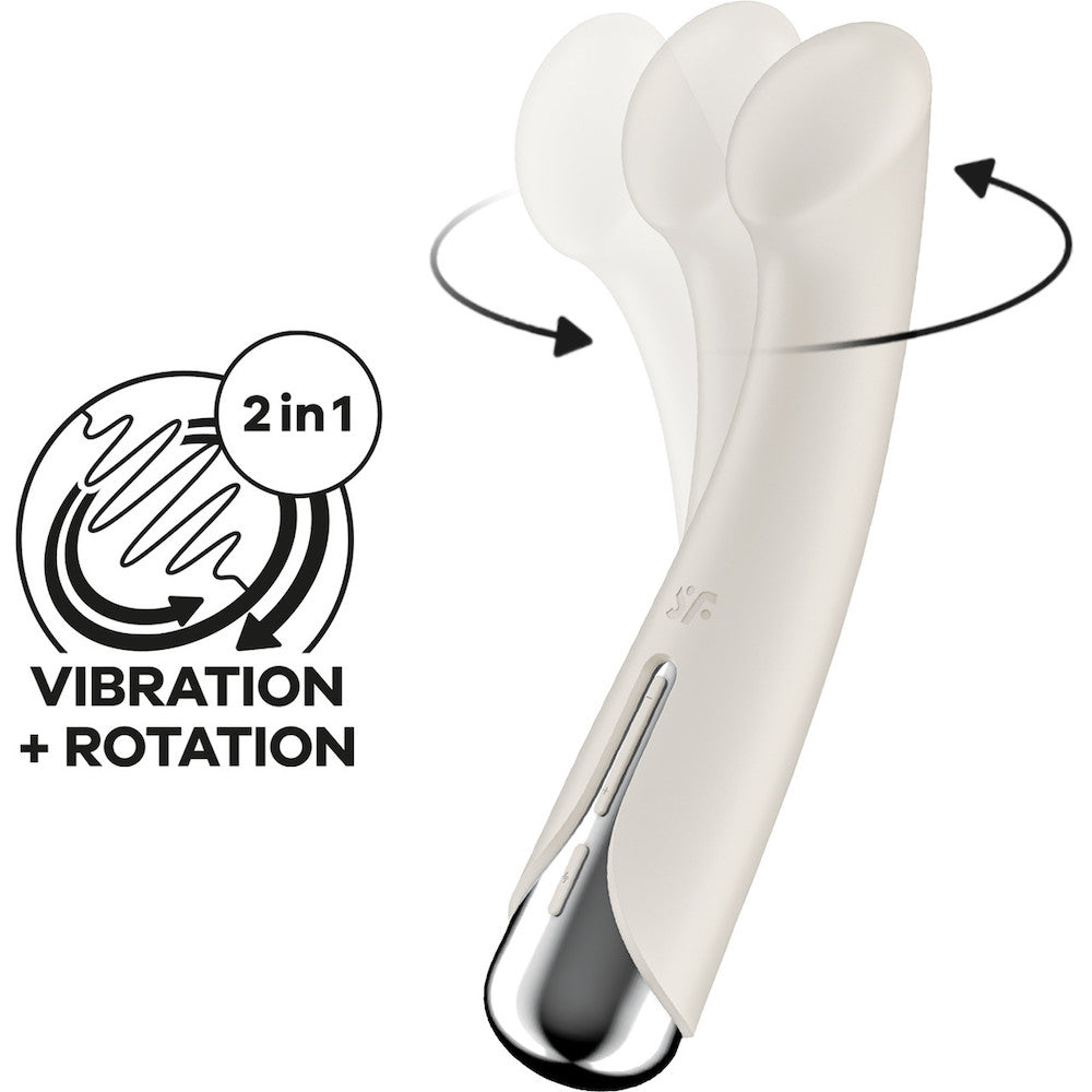 Satisfyer Spinning G spot Silicone Vibrator Cream