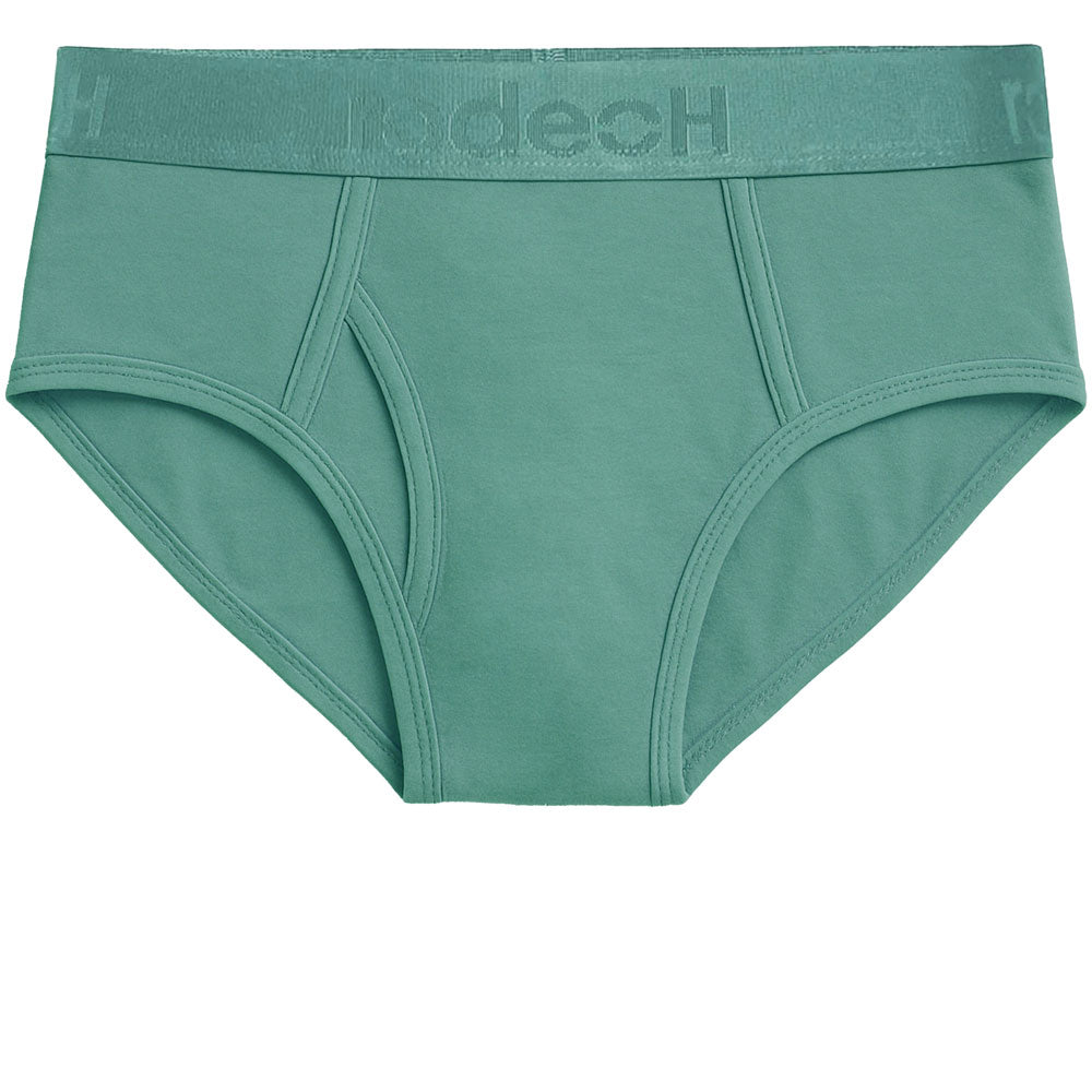 Pacific Teal underwear with brand logo on a white background