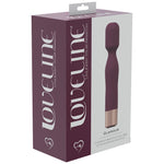 Shots Loveline Glamour Mini Wand Silicone Vibrator Burgundy