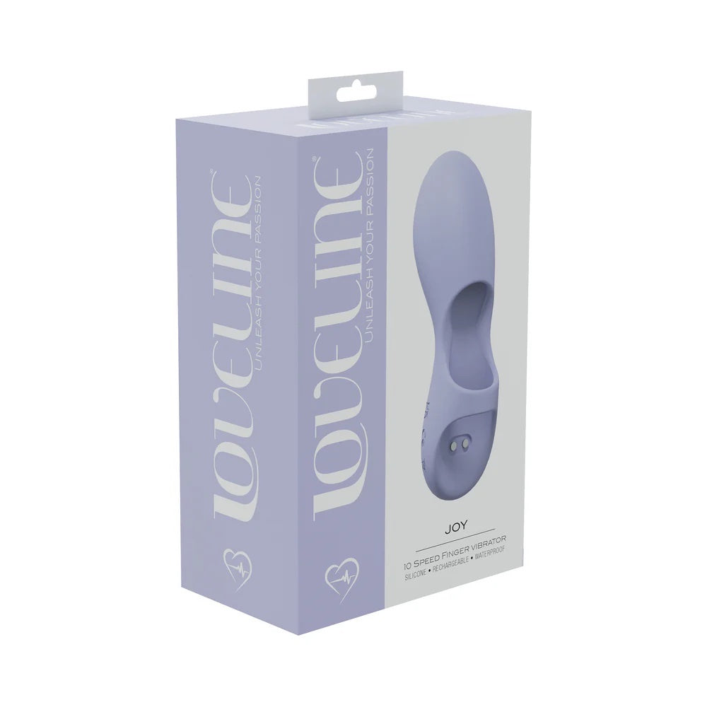 Shots Loveline Joy 10 Speed Silicone Finger Vibe Lavender