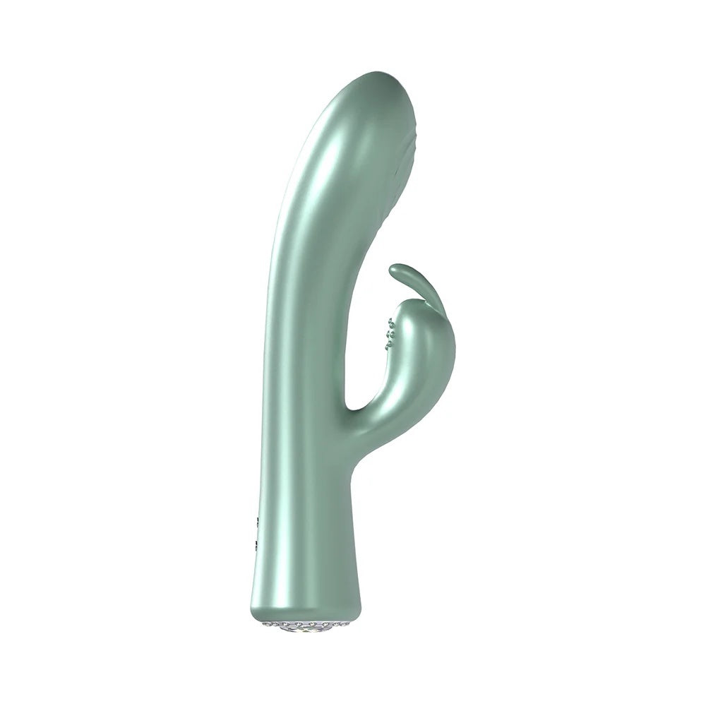 Shots Loveline La Perla 10 Speed Rabbit Pearlescent Vibrator in Green