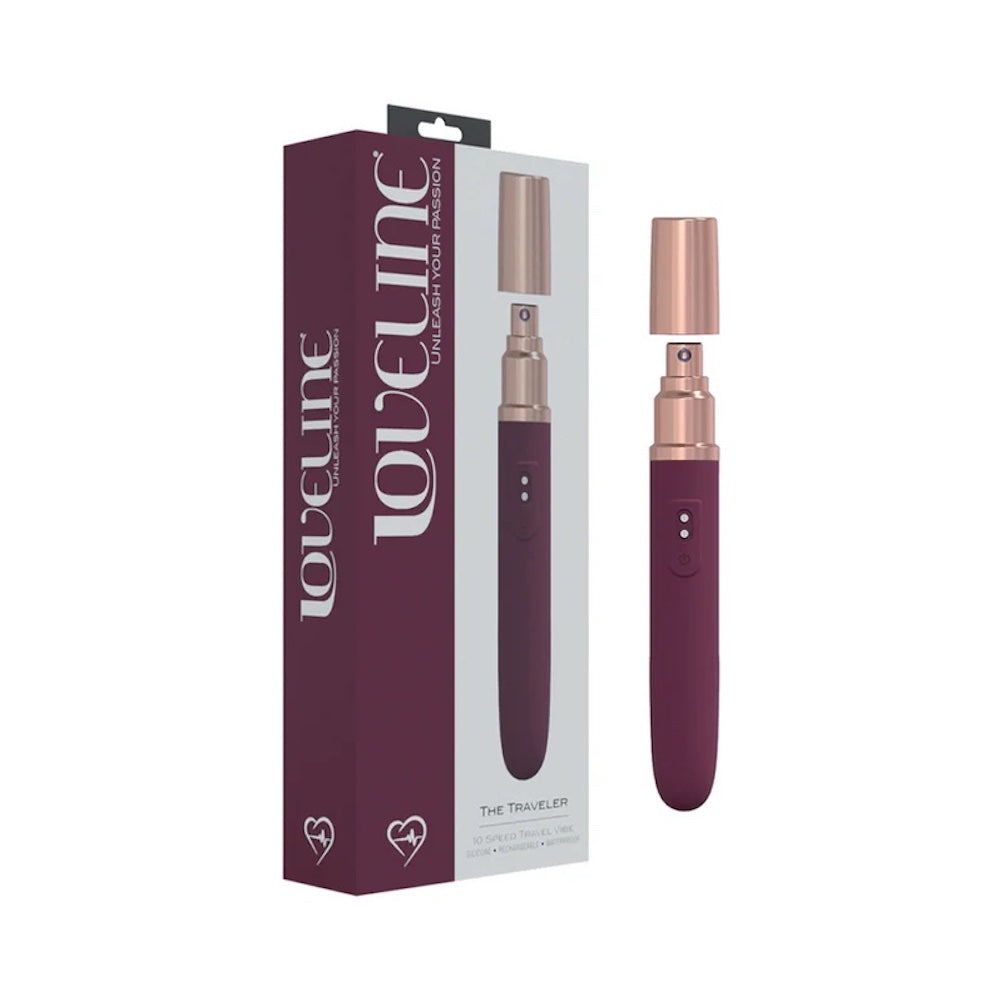 Shots Loveline The Traveler 10 Speed Silicone Spray Top Vibrator