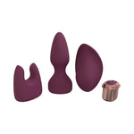 Shots Loveline Ultimate Kit with Interchangeble 10 Speed Silicone Vibrator Burgundy