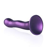 Shots Ouch 7 Curvy Silicone Metallic Purple Dildo