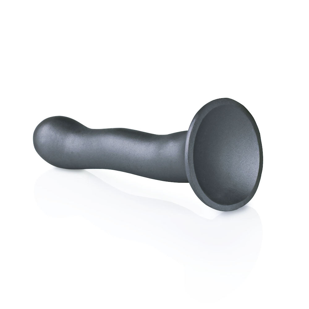 Shots Ouch 7 Curvy Silicone Dildo Metallic Gray