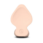 Slipskin Grithy Sliding Skin silicone dildo in Cream, base view