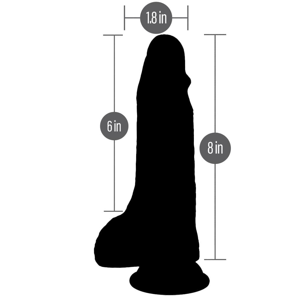 Silhouette of 6" slyder with measurements indicated on a white background