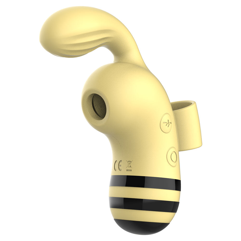 stinger bee finger vibe yellow with black stripes