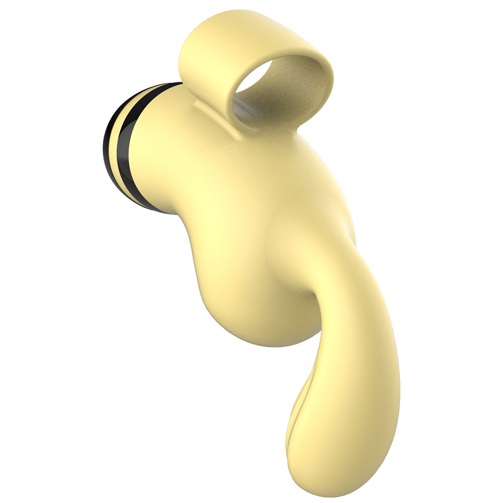 stinger bee finger vibe yellow with black stripes