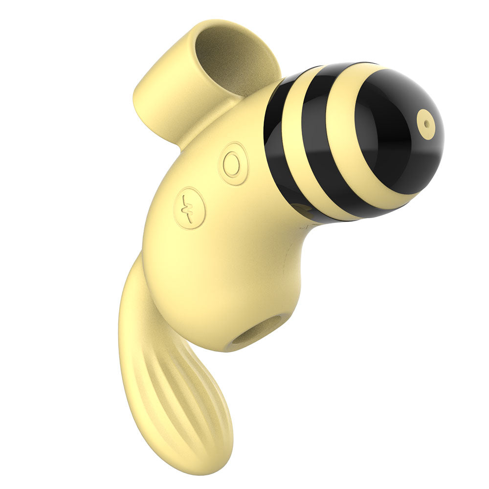 stinger bee finger vibe yellow with black stripes