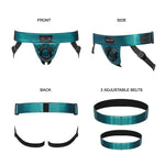 Curious Leatherette Harness - Metallic Green