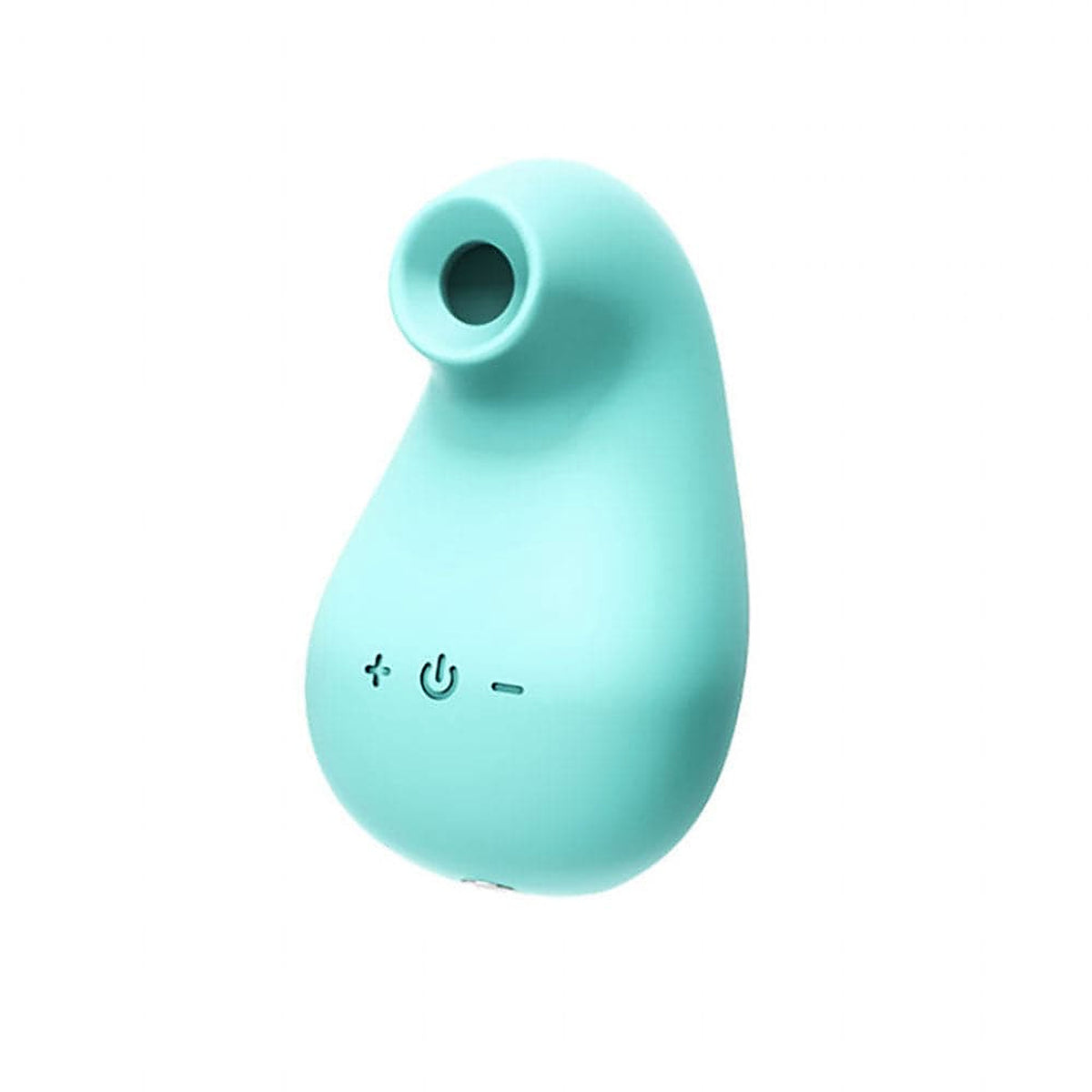 Vedo Suki silicone air pulse clitoral stimulator from the front with function buttons