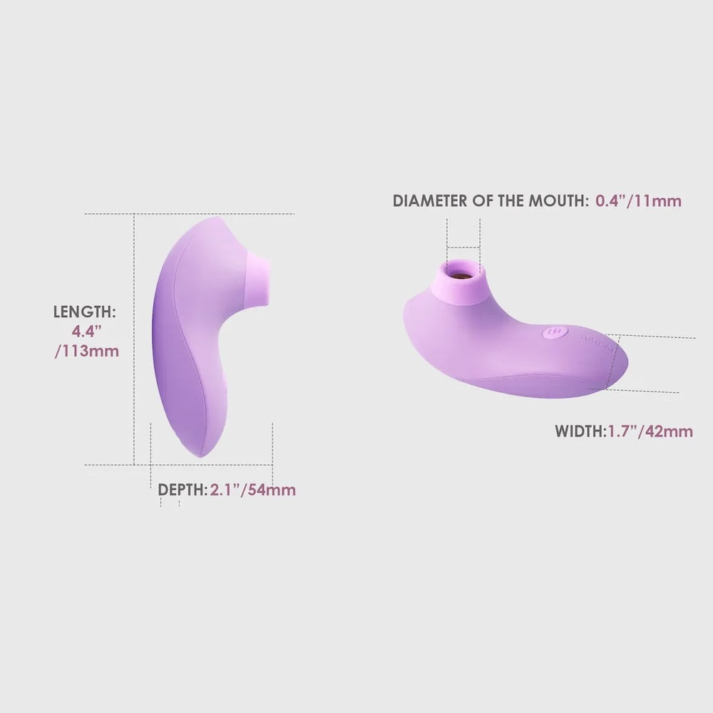 Pulse Lite Neo App Control Interactive Suction Stimulator - Dimensions