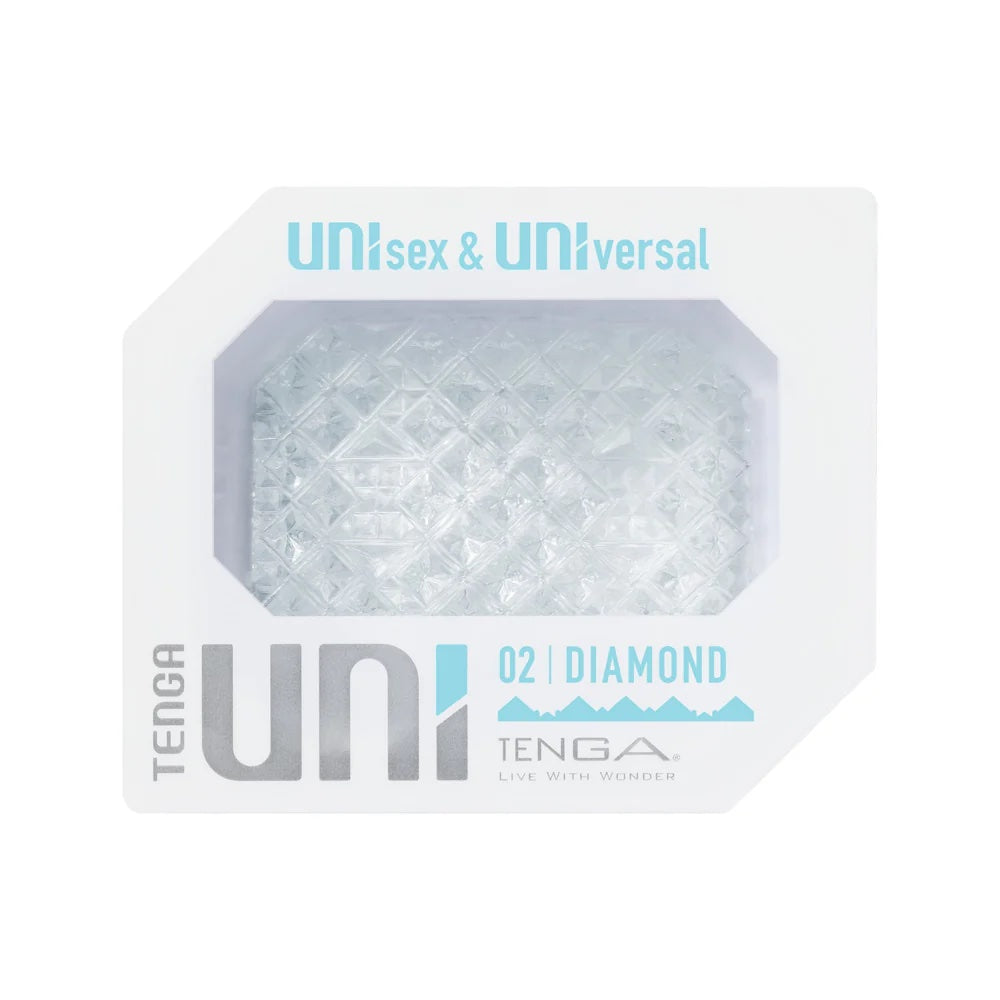 Tenga Uni - Textured Grinder & Stroker Sleeve - Diamond