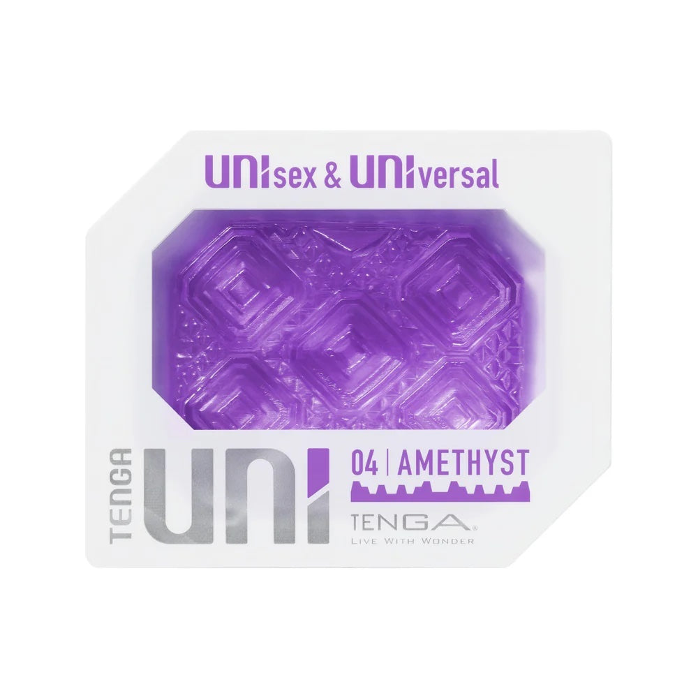 Tenga Uni - Textured Grinder & Stroker Sleeve - Amethyst