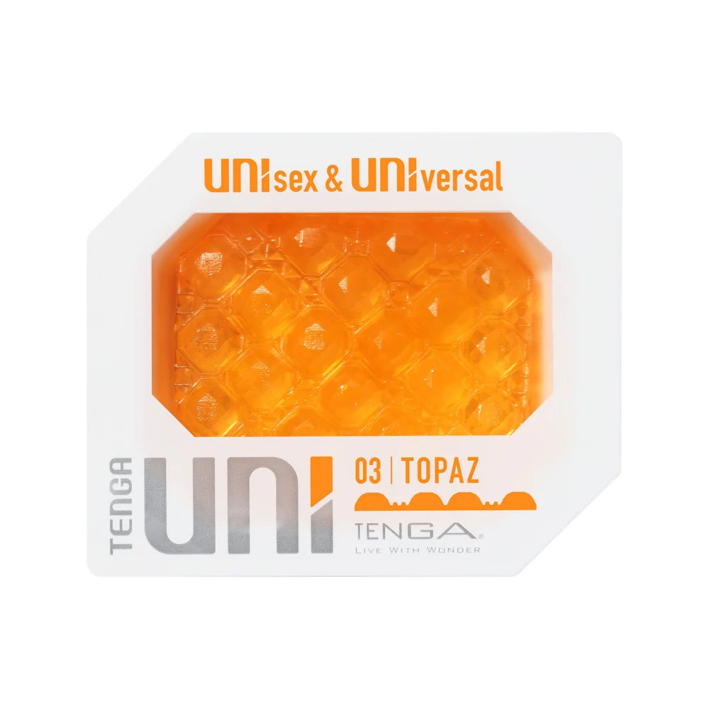 Tenga Uni - Textured Grinder & Stroker Sleeve - Topaz