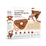 Together Tones Nude fit caramel colored strap on harness packaging from the back