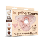 Together Toys Nudefit Adjustable Vanilla Strap on harness packaging, form the front