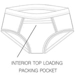 rodeoh top loading brief packer underwear interior diagram